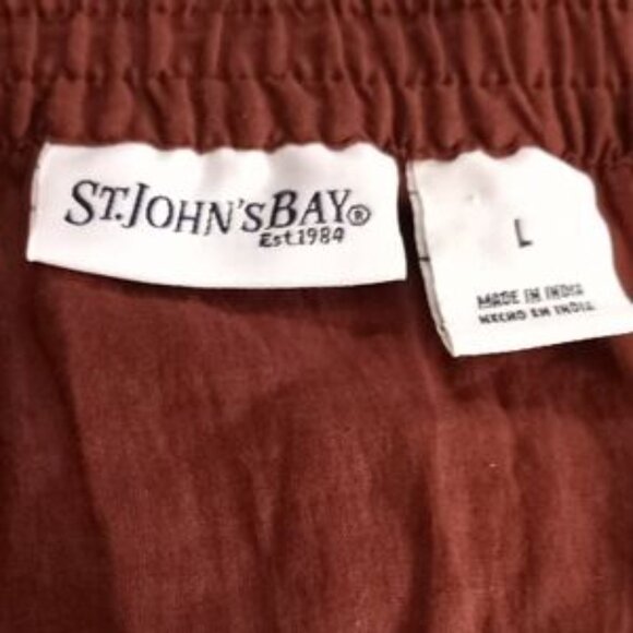 St. John's Bay Elegant Brown Skirt -Size (L) - Brown - Picture 5 of 5